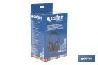 Cascos antirruido con Bluetooth | Reducción de sonido (SNR) 29 dB | Protección auditiva con micrófono y control de volumen - Cofan