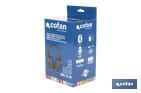Cascos antirruido con Bluetooth | Reducción de sonido (SNR) 29 dB | Protección auditiva con micrófono y control de volumen - Cofan