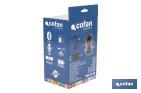 Cascos antirruido con Bluetooth | Reducción de sonido (SNR) 29 dB | Protección auditiva con micrófono y control de volumen - Cofan