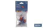 Blister pack of earplugs for hearing protection | Pack of 50 pieces | Disposable orange corded earplugs - Cofan