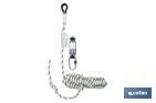 Sliding fall arrester with braided rope | Length: 10m | Suitable for works and activities at height - Cofan