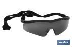 DARK SAFETY GLASSES | SCRATCH RESISTANT GLASSES | GREATER SAFETY IN DO-IT-YOURSELF PROJECTS AND WELDING WORKS, AMONG OTHERS