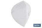 FFP2 NR Folding Face Mask | White | Self Filtering Mask | Disposable Mask - Cofan