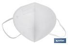 FFP2 NR Folding Face Mask | White | Self Filtering Mask | Disposable Mask - Cofan