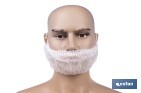 Cubrebarbas desechables | Material: polipropileno | Color: blanco | Talla única | Disponibles en packs de 100 unidades - Cofan