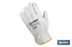 Heat-resistant safety buffalo leather driver glove | Available sizes: 7, 8, 9, 10 and 11. - Cofan