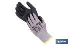 Guantes mecánicos anticorte con recubrimiento de látex rugoso | Conforme con EN 388:2016 | Disponible desde la talla 6 hasta la 10 - Cofan