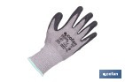 Guantes mecánicos anticorte con recubrimiento de látex rugoso | Conforme con EN 388:2016 | Disponible desde la talla 6 hasta la 10 - Cofan