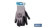 Guantes mecánicos anticorte con recubrimiento de látex rugoso | Conforme con EN 388:2016 | Disponible desde la talla 6 hasta la 10 - Cofan