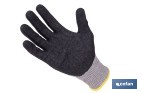 Guantes mecánicos anticorte con recubrimiento de látex rugoso | Conforme con EN 388:2016 | Disponible desde la talla 6 hasta la 10 - Cofan