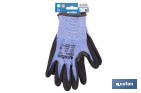 Guantes mecánicos anticorte impregnado en nitrilo Sandy Coating | Conforme con EN 388:2016 | Disponible desde la talla 6 hasta la 11 - Cofan
