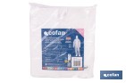 Buzo de protección desechable con capucha | Protección química tipo 5 y 6 | Color blanco | Disponible desde la talla M hasta la XXL - Cofan
