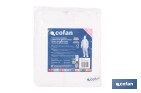 Buzo de protección desechable con capucha | Protección química tipo 5 y 6 | Color blanco | Disponible desde la talla M hasta la XXL - Cofan
