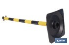 Poste con Base "Amarillo/Negro" - Cofan