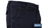 Pantalón de Trabajo Elástico Tipo Denim | Tallas de la 38 a la 64 | Color Azul Marino - Cofan