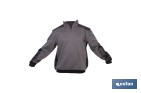 Sudadera de trabajo con media cremallera | Refuerzo textil y puños elásticos | Tejido anti pilling | Tallas disponibles desde la S hasta la XXXL y en 2 colores diferentes - Cofan