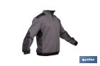 Sudadera de trabajo con media cremallera | Refuerzo textil y puños elásticos | Tejido anti pilling | Tallas disponibles desde la S hasta la XXXL y en 2 colores diferentes - Cofan