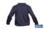 Sudadera de trabajo con media cremallera | Refuerzo textil y puños elásticos | Tejido anti pilling | Tallas disponibles desde la S hasta la XXXL y en 2 colores diferentes - Cofan