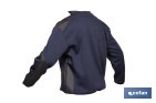 Sudadera de trabajo con media cremallera | Refuerzo textil y puños elásticos | Tejido anti pilling | Tallas disponibles desde la S hasta la XXXL y en 2 colores diferentes - Cofan
