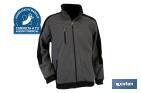 Work Fleece Jacket | Walker Model | Composition: 100% polyester | Grey/Black - Cofan