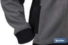 Work Fleece Jacket | Walker Model | Composition: 100% polyester | Grey/Black - Cofan