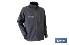 Chaqueta Soft Shell | Color Negro | Modelo Líster | Composición: 94% Poliéster y 6% Elastano - Cofan