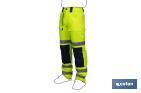 High visibility trousers | Available sizes from S to XXXL | Yellow and navy blue - Cofan
