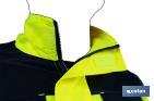 High visibility jacket | Available sizes from S to XXXL | Yellow and navy blue - Cofan