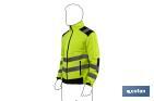 High visibility softshell jacket | Available sizes from S to XXXL | Yellow and black - Cofan