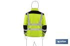 High visibility softshell jacket | Available sizes from S to XXXL | Yellow and black - Cofan