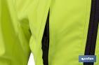 High visibility softshell jacket | Available sizes from S to XXXL | Yellow and black - Cofan