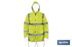 High visibility parka | Available sizes from S to XXXL | Yellow - Cofan