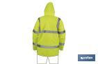 High visibility parka | Available sizes from S to XXXL | Yellow - Cofan