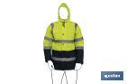 High visibility parka | Available sizes from S to XXXL | Yellow and blue - Cofan