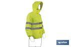 High visibility waterproof jacket | Available sizes from S to XXXL | Yellow - Cofan