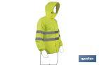 Chaqueta Impermeable de Alta Visibilidad | Tallas desde la S hasta la XXXL | Color amarillo - Cofan