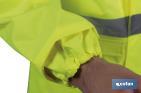 High visibility waterproof jacket | Available sizes from S to XXXL | Yellow - Cofan
