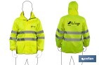 High visibility waterproof jacket | Available sizes from S to XXXL | Yellow - Cofan