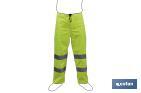 High visibility waterproof trousers | Available sizes from S to XXXL | Yellow - Cofan