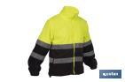 Casaco polar de alta visibilidade | Fecho de correr | Amarelo e azul | Disponível do tamanho S ao XXXL - Cofan