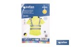 Camiseta de alta visibilidad modelo Atlas | Color: amarillo y negro | Bandas reflectantes | Clase 2 EN ISO 20471 | Disponible desde la talla S hasta la XXXL - Cofan