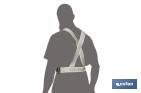 Tirantes reflectantes de alta visibilidad con 5 puntos de ajuste | EPI Categoría II para garantizar visiblidad - Cofan