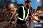 Tirantes reflectantes de alta visibilidad con 5 puntos de ajuste | EPI Categoría II para garantizar visibilidad - Cofan