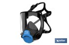 MÁSCARA COMPLETA CLASE 1 PARA DOBLE FILTRO LATERAL Y VISOR DE ALTA PROTECCIÓN | FILTROS NO INCLUIDOS | CONFORME CON LA NORMATIVA EN 136 Y EN 166