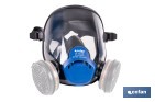 Máscara completa Clase 1 para doble filtro lateral y visor de alta protección | Filtros no incluidos | Conforme con la normativa EN 136 y EN 166 - Cofan
