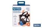 Máscara completa Clase 1 para doble filtro lateral y visor de alta protección | Filtros no incluidos | Conforme con la normativa EN 136 y EN 166 - Cofan