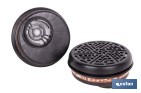 Set de 2 filtros A1 para máscara completa Cofan | Protección frente a gases y vapores de compuestos químicos - Cofan