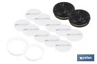 SET DE FILTRO COMBINADO: 2 FILTROS A1B1E1K1 + 10 PREFILTROS P2 NR | PROTECCIÓN RESPIRATORIA DE ALTA EFICACIA