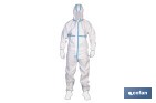 BUZO DE PROTECCIÓN FITOSANITARIA CON CAPUCHA | PROTECCIÓN FRENTE A PESTICIDAS Y QUÍMICOS | COLOR: BLANCO | EN ISO 27065 NIVEL C2 | DISPONIBLE DESDE LA TALLA M HASTA LA XXL