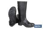 Bota de Agua | Alta de Seguridad S-5 | Color Negro | Fabricada PVC